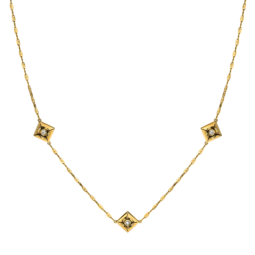 Unbranded Origami Chain - Yellow Gold
