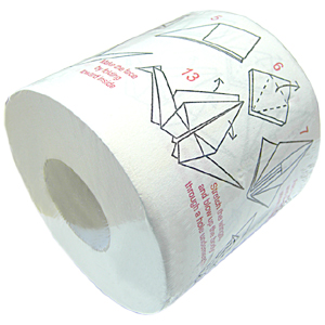 Unbranded Origami Toilet Paper - Potty Paper Toilet Roll