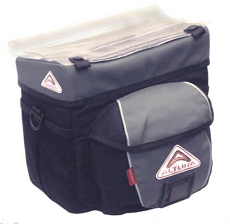 ALTURAS TOP OF THE RANGE BAR BAG BENEFITS FROM HAVING A WATERPROOF MAIN COMPARTMENT AND FRONT