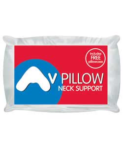 Naturally shaped single pillow with contoured shape designed to support the head and neck.100 polyes
