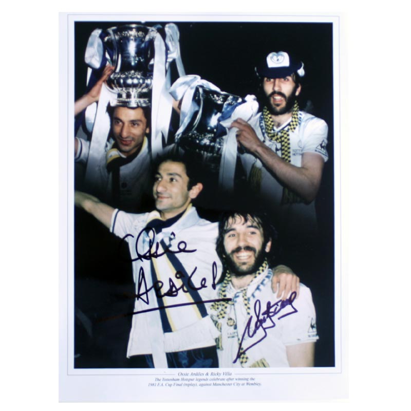Unbranded Ossie Ardiles And Ricky Villa Signed Tottenham Hotspur Print: 1981 FA Cup Winners