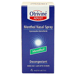 Otrivine Menthol Nasal Spray - Size: 10ml