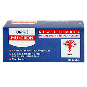 Otrivine Mu-Cron Tablets - Size: 24