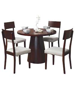 Unbranded Ottago Walnut Dining Table and 4 Chairs