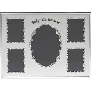 Unbranded Our Babys Christening 5 Picture Photo Frame