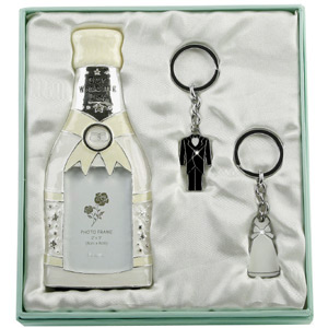 Unbranded Our Wedding Day Champagne Bottle Photo Frame and