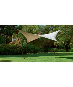 Unbranded Outdoor Cream Gypsy Sail Canopy