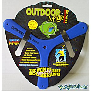 Outdoor Magic - For outdoor use only, this sturdy boomerang can be thrown to a range of between 15 a