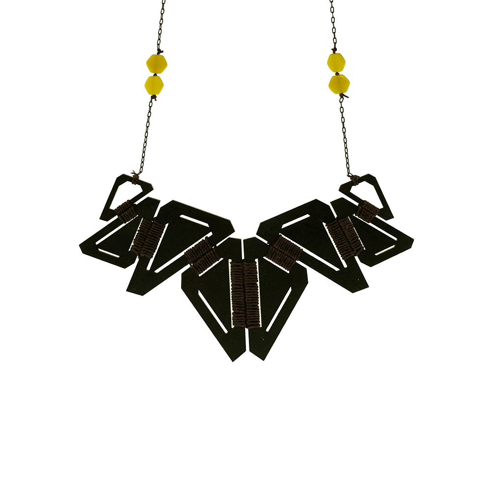 Unbranded Outland Necklace - Polygon Black