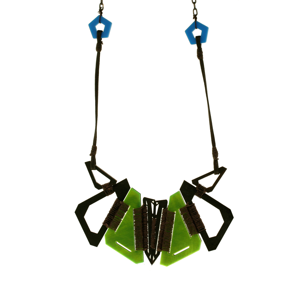 Unbranded Outland Necklace - Polygon Green