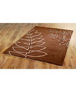 Unbranded Outline Leaves Rug