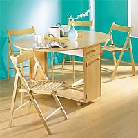 Oval Butterfly Dining Set