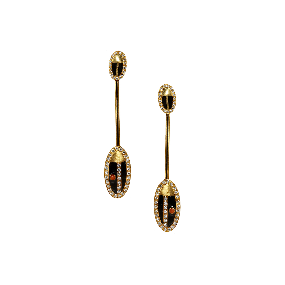 Unbranded Oval Deco Drop Earrings