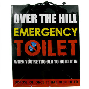 Unbranded Over the Hill Emergency Toilet Gift Bag