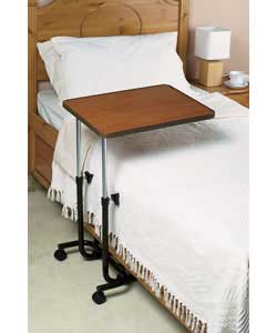 This handy and economical overbed/chair table is ideal for use in the bedroom or the lounge and