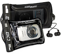 Overboard Waterproof Cases (MP3 Case with Earbuds - Black)