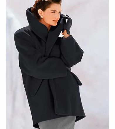 Ultra sophisticated coat in a luxurious blend of wool and cashmere. Features a stunning oversized shawl collar to wrap yourself up from the winters cold air. Coat Features: Full length button panel 2 practical flap pockets Dry clean 60% Pure new wool