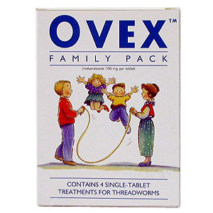 Ovex Tablets are specifically for the treatment of threadworm.. Whereas a single dose of Ovex will k