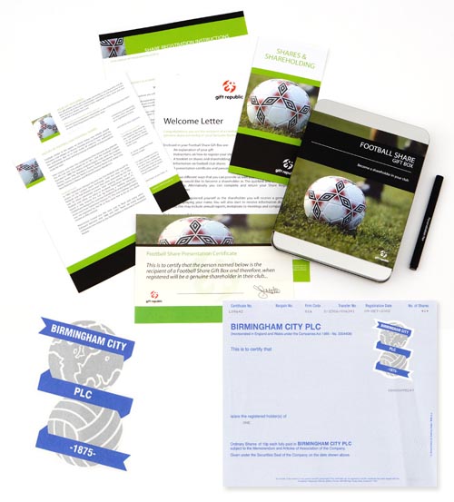 Unbranded Own Share in Birmingham City Football Club - Gift Box