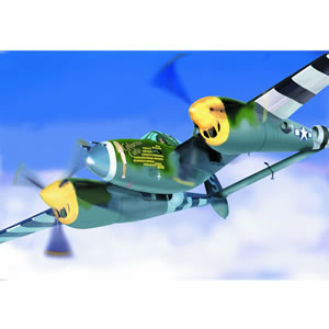 A detailed  collector quality diecast replica of the P-38 Lightning Richard O.Loehner. Each Armour C