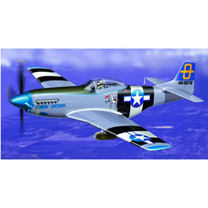 A detailed  collector quality diecast replica of the P-51D Mustang U.S.A.A.F J Young. Each Armour Co