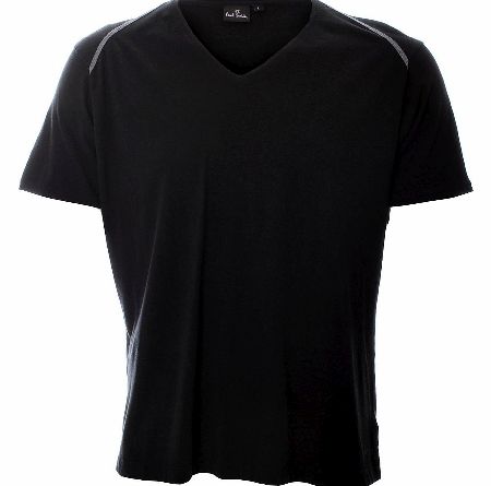 P.S Paul Smith Crew V T Shirt is a classic V neck style t shirt. The top features an extra shoulder seam in a different colour fabric from one shoulder to the other for added design and style. Colour: Black Fabric: 100% Cotton Care: Wash at 30C