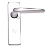 Polished silver anodised aluminium sprung bathroom furniture in sets. Back plate measures 150x40mm, 
