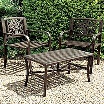 Unbranded Pack 2 Garden Carver Chairs