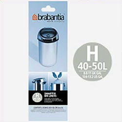 Unbranded Pack of 10 Brabantia Touch 50l Bin Liners