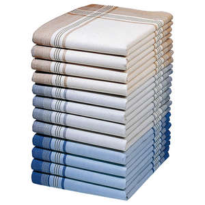 Unbranded Pack of 12 Men Pure Cotton Handkerchiefs