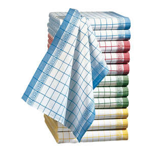 Unbranded Pack of 12 Pure Cotton Tea Towels
