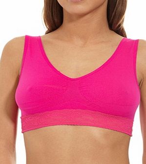 Unbranded Pack of 2 firm-support lace bras   1 free.