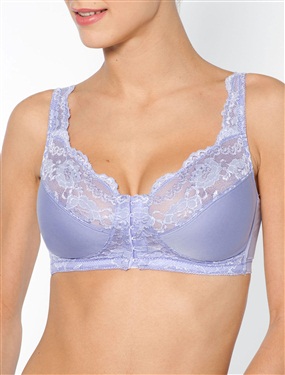 Unbranded Pack of 2 Front Fastening Non-Underwired Bras