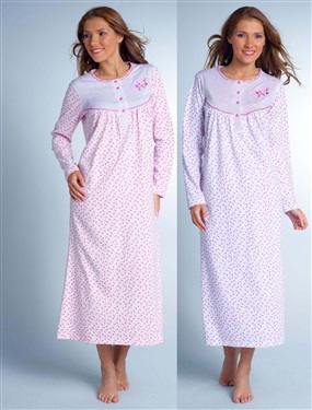 Unbranded Pack of 2 Long Sleeved Nightdresses
