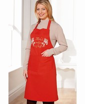 Pack of Two Motif Aprons (mums cooking is best) 65 Polyester 35 Cotton. Machine washable.1 Red 1 Roy