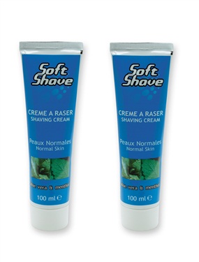 Unbranded Pack of 2 Tubes of Shaving Cream