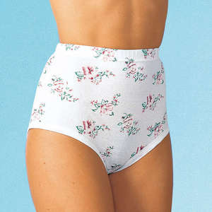 Unbranded Pack of 3 High Waisted Print Briefs