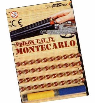 This pack contains 40 caps and 2 cartridges for use with the Edison Monte Carlo Double Barrel Toy Shotgun. Please see below for Toy Shotgun details.