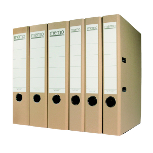 Unbranded Pack of 5 Lever Arch Files in Natural