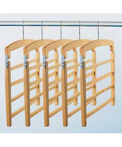 Unbranded Pack of 5 Trouser Hangers