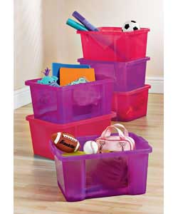 Unbranded Pack of 6 30-litre Stack n; Nest Boxes