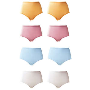 Unbranded Pack of 6 High Waisted Support Briefs   2 FREE