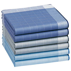 Unbranded Pack of 6 Top Quality Men` Handkerchiefs