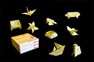 Unbranded Pack Of Six Origami Sticky Notes