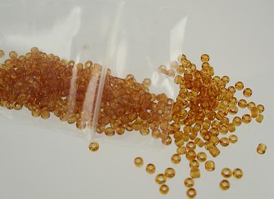 Pack of Tiny Amber Sead Beads