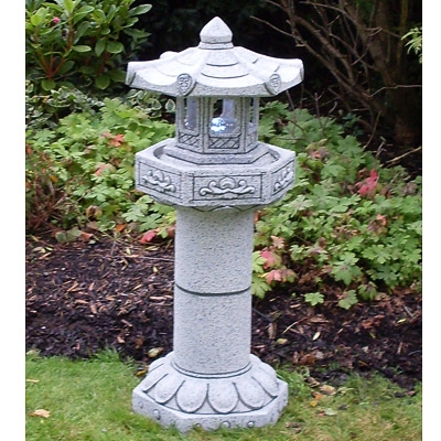 Unbranded Pagoda on Round Pillar Water Feature