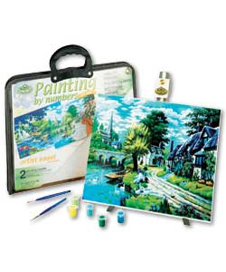 Paint by Numbers Large Portfolio Case and Easel