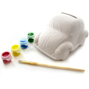 Unbranded Paint Your Own Car Money Box