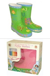 Unbranded Paint Your Own Funky Kids Wellies