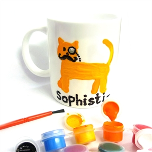 Our popular paint your own mug is back ..... Simply paint the design of your choice, leave to dry an